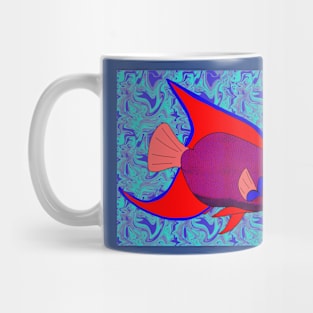 A Large Marine  Angelfish Mug